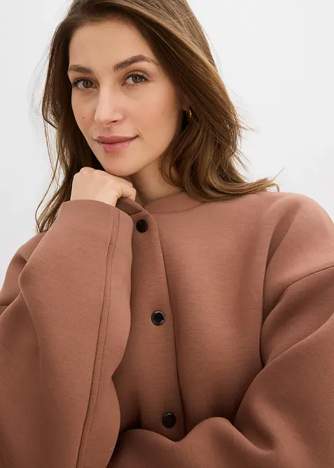 Bomberjakke av behagelig scuba, bonprix