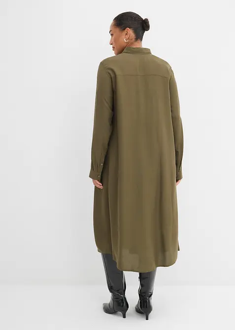 Skjortekjole i fin viskose, bonprix