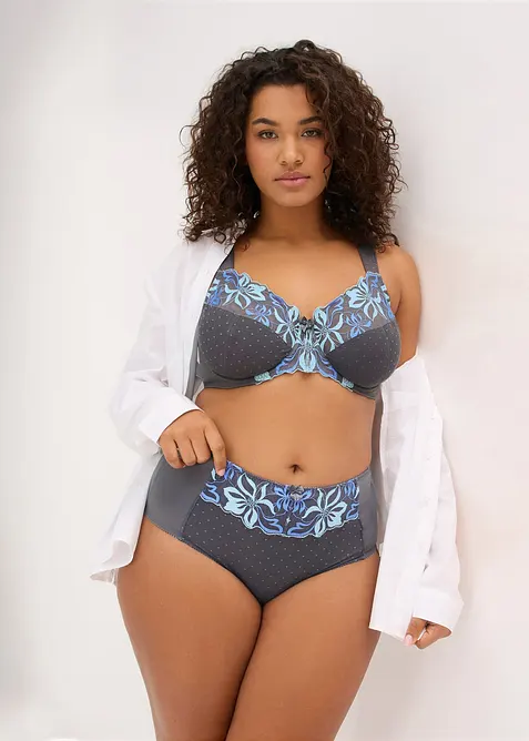 Formende truse med delikat broderi, bonprix