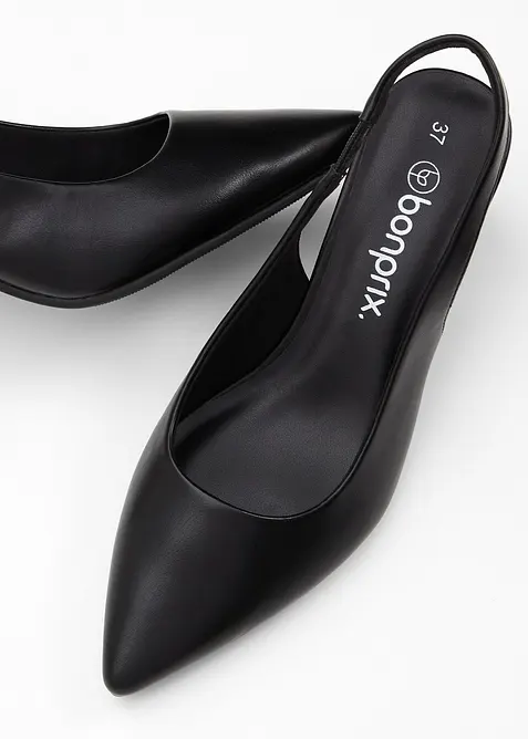 Slingbacks med blokkh&aelig;l, bonprix
