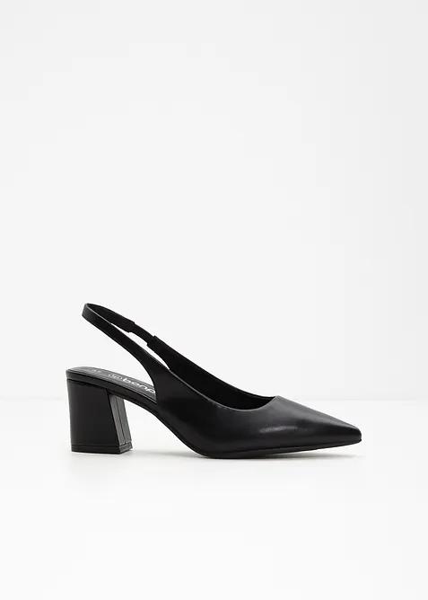 Slingbacks med blokkh&aelig;l, bonprix
