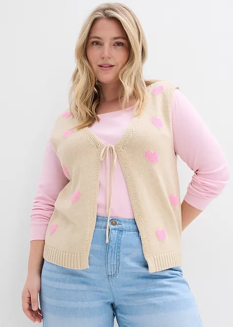 Strikkevest, bonprix