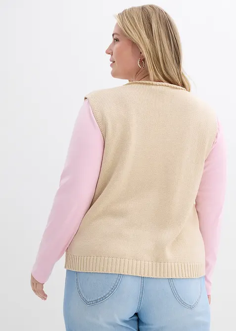 Strikkevest, bonprix