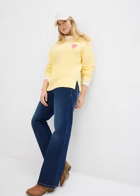 Oversized sweatshirt i &oslash;kologisk bomull, bonprix