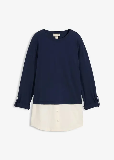 Topp med bluseinnsats, bonprix