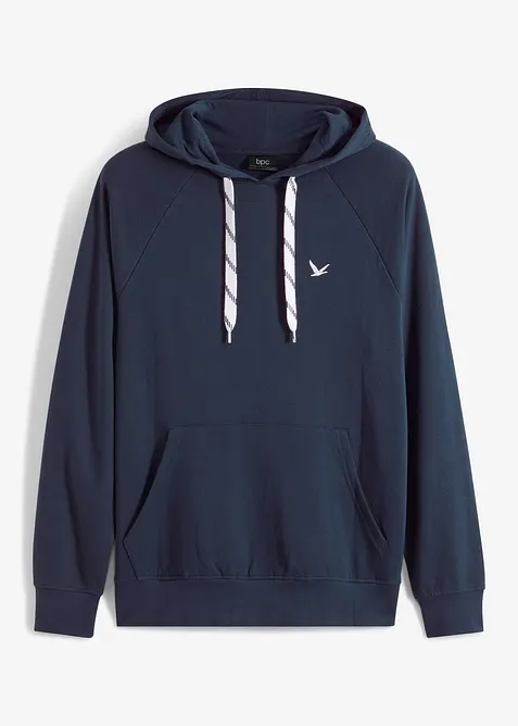 Sweatshirt med hette av ren &oslash;kologisk bomull, bonprix