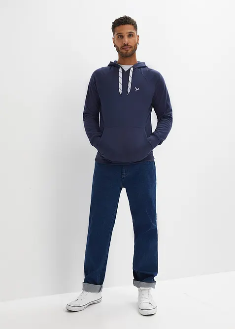Sweatshirt med hette av ren &oslash;kologisk bomull, bonprix