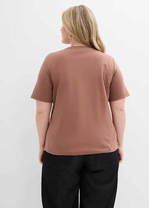 Topp i heavy jersey av 100% &oslash;kologisk bomull (2-pack), bonprix