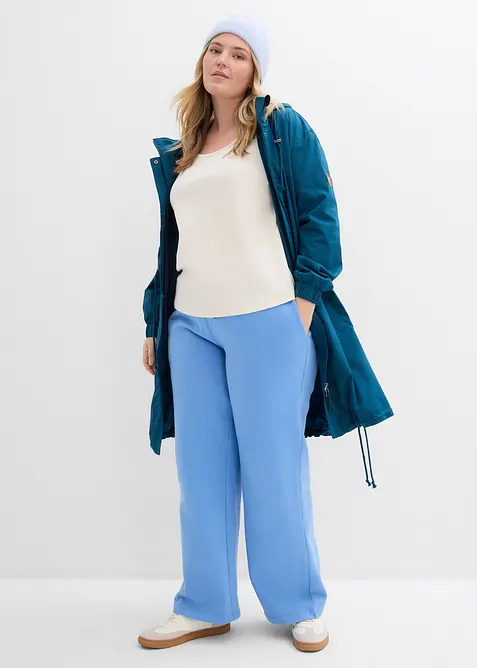 Topp i formstabil jersey i 100% &oslash;kologisk bomull med 3/4-lange ermer, bonprix