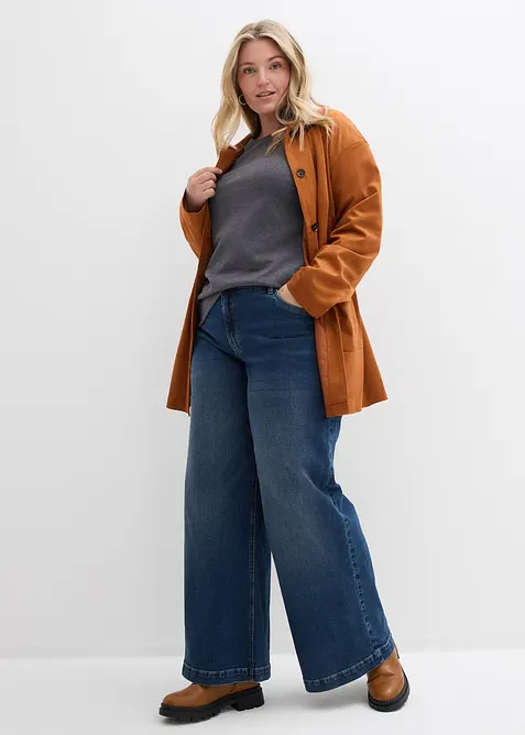 Topp i formstabil jersey med &oslash;kologisk bomull (3-pack), bonprix