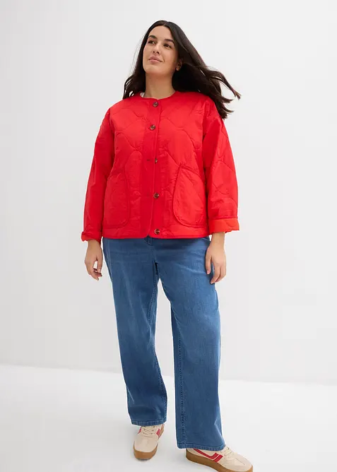 Loose Straight-jeans, Mid Waist, &oslash;kologisk bomull, bonprix