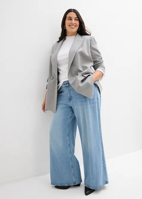 Wide Leg-jeans Mid Waist, bonprix