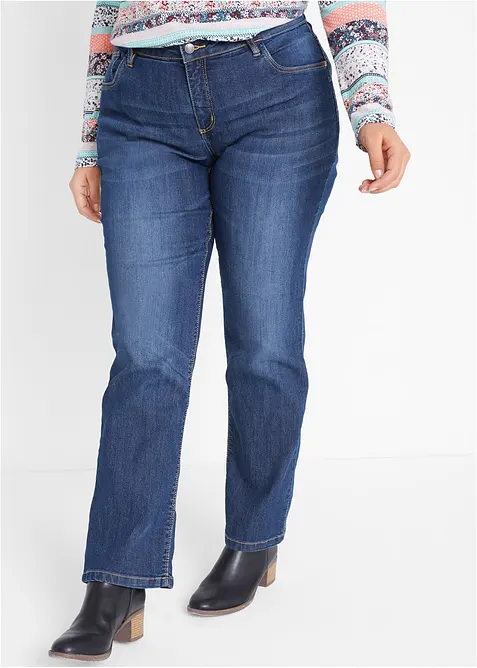 Straight-jeans Mid Waist, Stretch, bonprix
