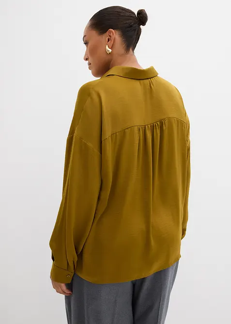 Skjorte i tynn sateng, bonprix