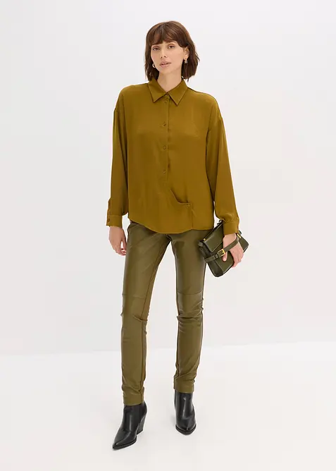 Skjorte i tynn sateng, bonprix