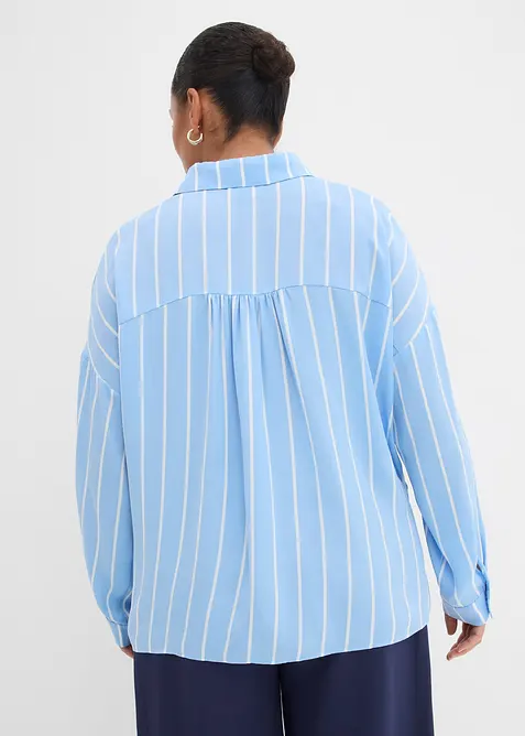 Skjorte i tynn sateng, bonprix