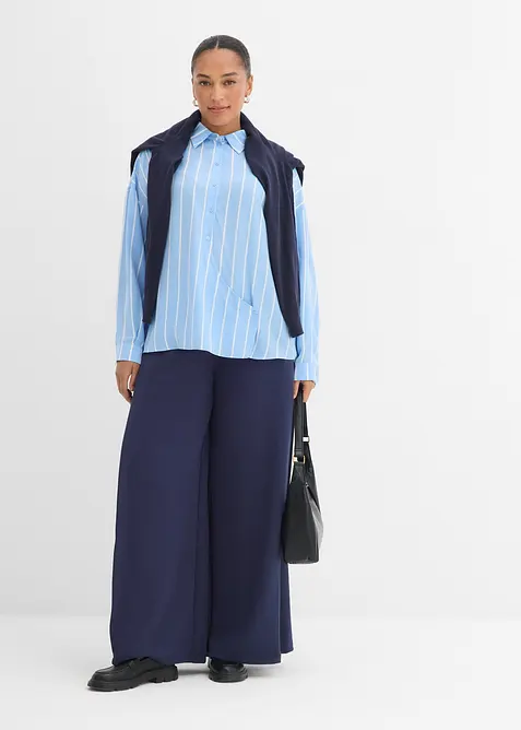 Skjorte i tynn sateng, bonprix