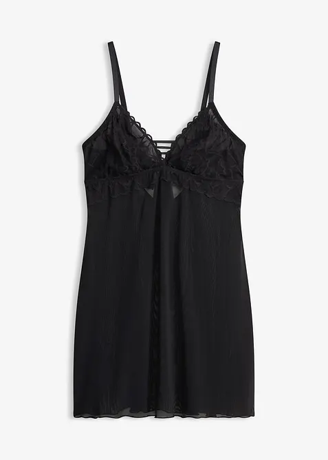 Neglisj&eacute; uten spiler med hjerteblonder, bonprix