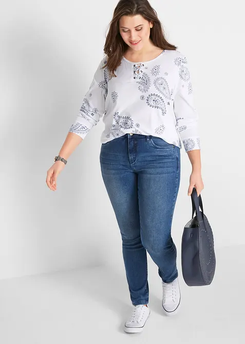 Slim Fit-jeans High Waist, Shaping, bonprix