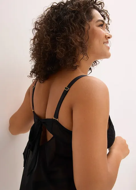 Neglisj&eacute; uten spiler med hjerteblonder, bonprix