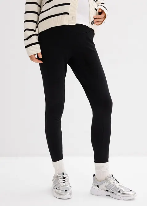 Mammaleggings i &oslash;kologisk bomull (3-pack), bonprix