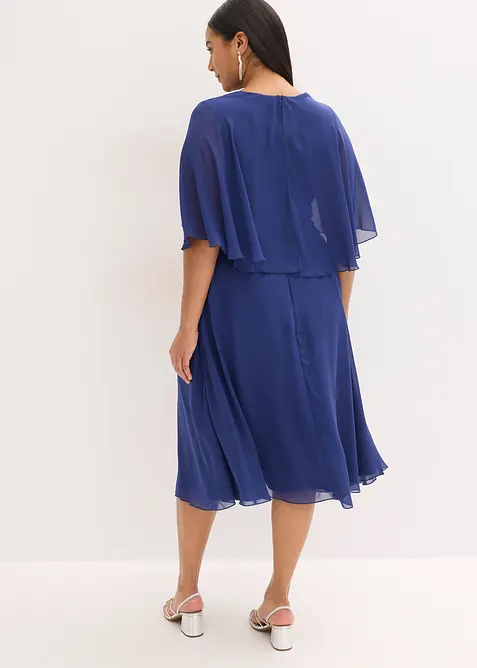 Chiffonkjole med strasspynt, bonprix