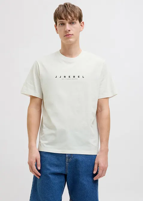 T-skjorte fra JJ REBEL av 100% bomull, Loose Fit, JJ REBEL