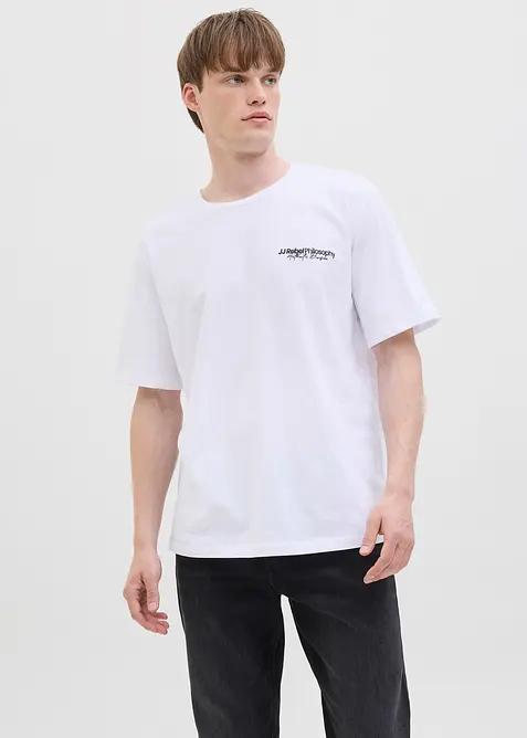 T-skjorte fra JJ REBEL av 100% bomull, Loose Fit, JJ REBEL