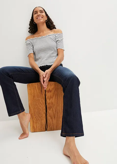 Straight-jeans Mid Waist, Stretch, bonprix