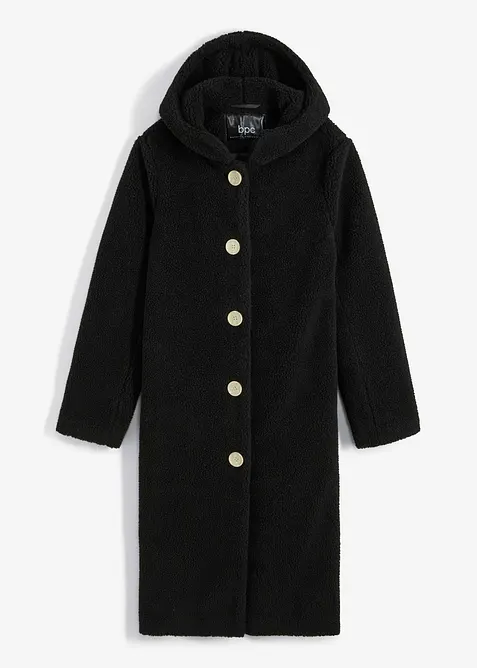 K&aring;pe i pil&eacute; med hette og lommer, bonprix