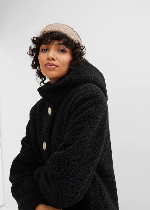 K&aring;pe i pil&eacute; med hette og lommer, bonprix