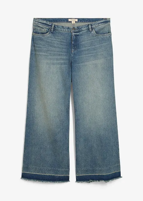 Wide leg-jeans, Mid Waist, bonprix