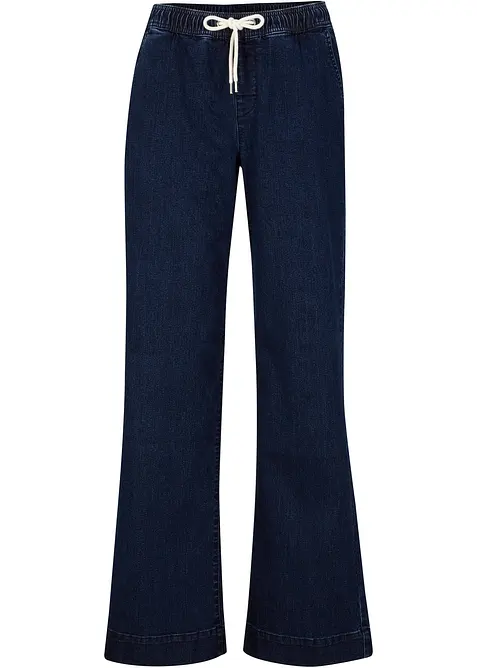 Wide Leg-jeans Mid Waist, Stretch, bonprix