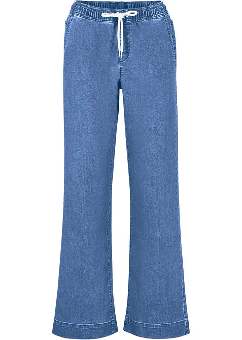 Wide Leg-jeans Mid Waist, Stretch, bonprix