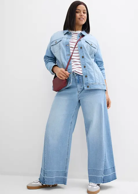 Stretch-jeansjakke, basic, bonprix