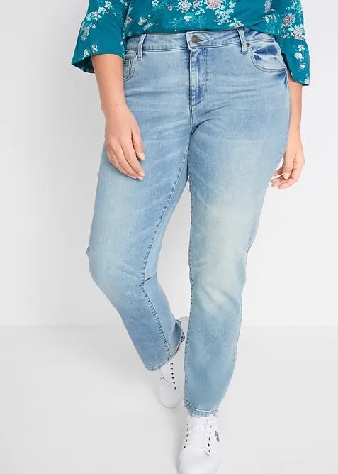 Straight-jeans Mid Waist, Stretch, bonprix