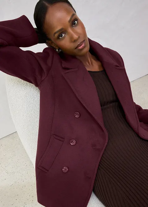 Losjakke med ull, bonprix