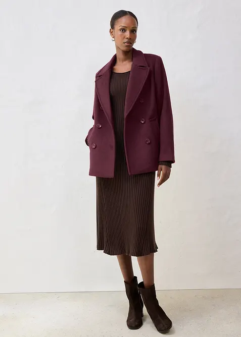 Losjakke med ull, bonprix