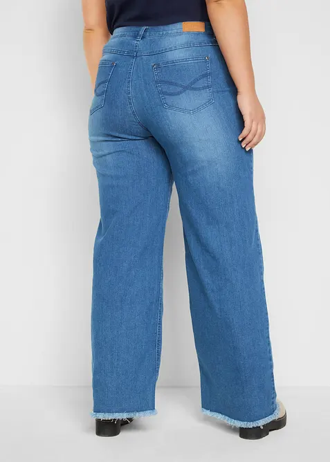 Wide leg jeans high waist, bonprix