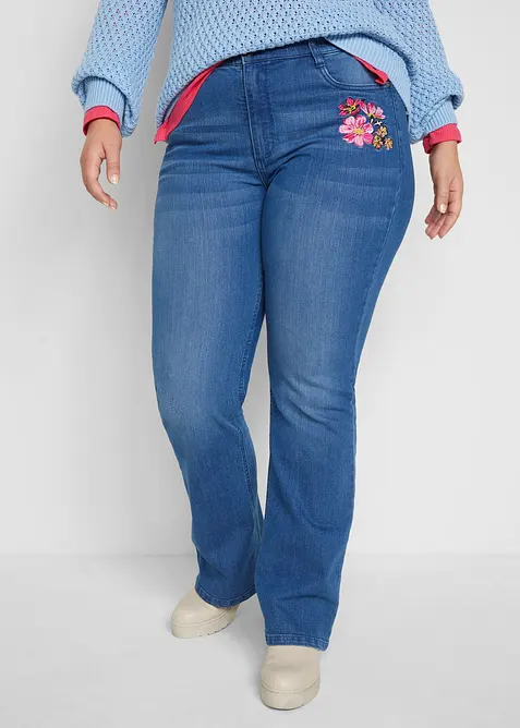 Bootcut-jeans, High Waist, komfortlinning, bonprix