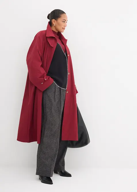 Trenchcoat med spensel, bonprix