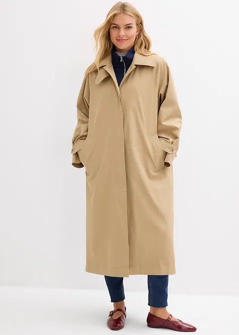 Trenchcoat med spensel, bonprix