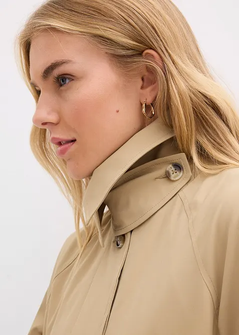 Trenchcoat med spensel, bonprix
