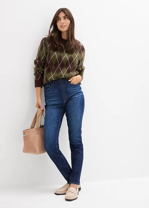 Skinny-jeans High Waist, Cropped, bonprix