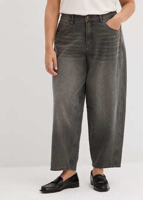 Ballong-jeans Mid Waist, bonprix