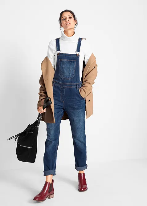 Snekkerbukse i denim og boyfriend-modell, bonprix