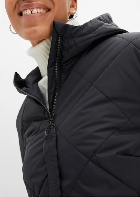 Lang, vattert k&aring;pe med hette, bonprix