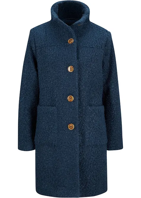 Boucl&eacute;-k&aring;pe med lommer, bonprix