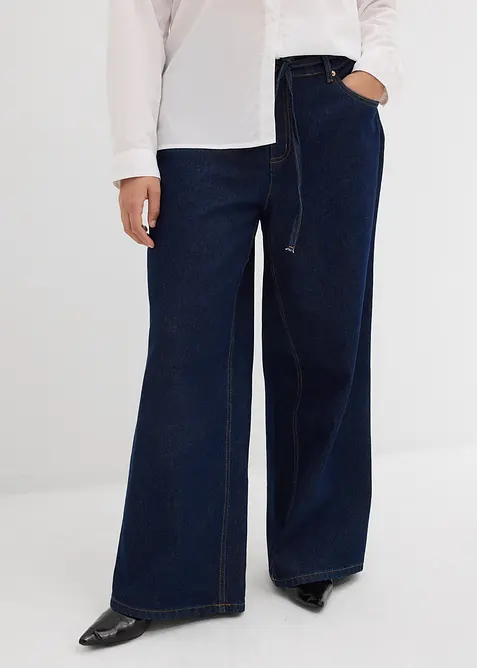 Wide Leg-jeans Mid Waist, bonprix