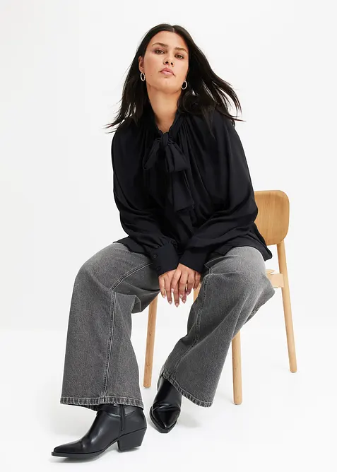 Wide Leg-jeans Mid Waist, bonprix